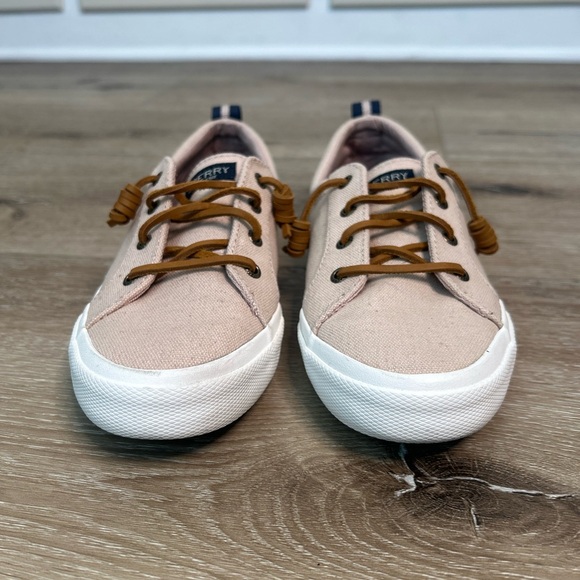 Sperry Women's tan Canvas Boat Shoes - Picture 3 of 9